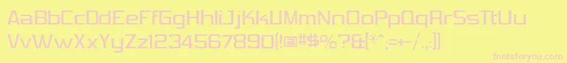 VibrocenVibrocen2 Font – Pink Fonts on Yellow Background