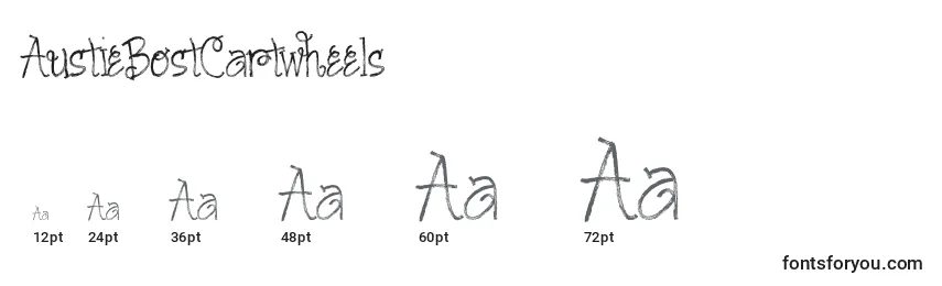 Размеры шрифта AustieBostCartwheels