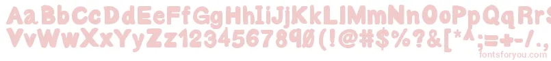 Bulky-Schriftart – Rosa Schriften
