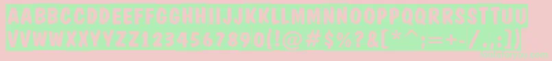 fuente ADominotitulslBold – Fuentes Verdes Sobre Fondo Rosa