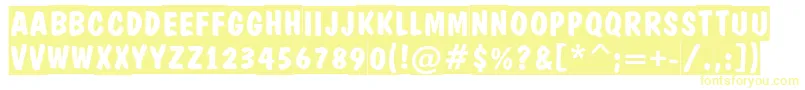 ADominotitulslBold Font – Yellow Fonts on White Background