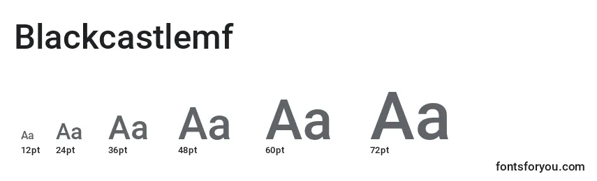 Blackcastlemf Font Sizes