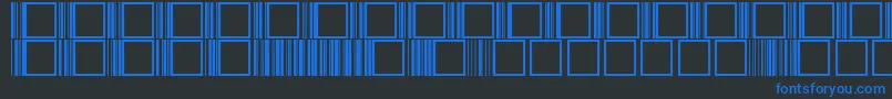 BabitaRegular Font – Blue Fonts on Black Background