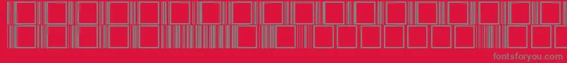 BabitaRegular Font – Gray Fonts on Red Background