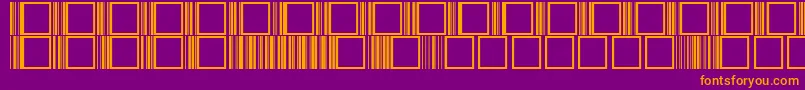 BabitaRegular Font – Orange Fonts on Purple Background