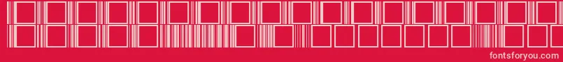 BabitaRegular Font – Pink Fonts on Red Background
