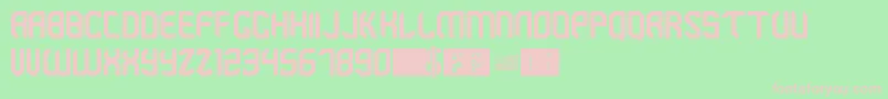 Brigade Font – Pink Fonts on Green Background