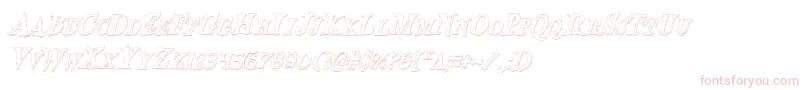 Bloodcrowsci Font – Pink Fonts on White Background