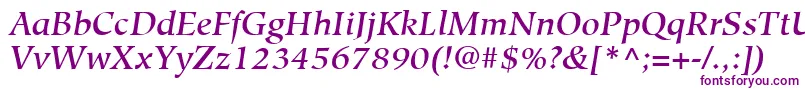 HiroshigeLtMediumItalic Font – Purple Fonts