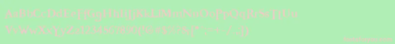 Freebooter Font – Pink Fonts on Green Background