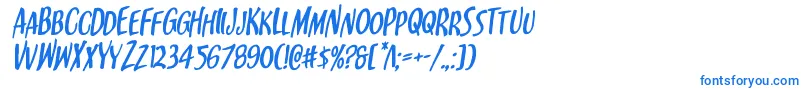 Kennebunkportrotal Font – Blue Fonts on White Background