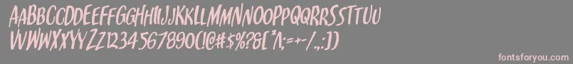 Kennebunkportrotal Font – Pink Fonts on Gray Background