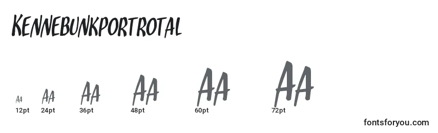 Kennebunkportrotal Font Sizes