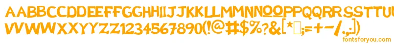 DoctorEnAlaskab Font – Orange Fonts on White Background