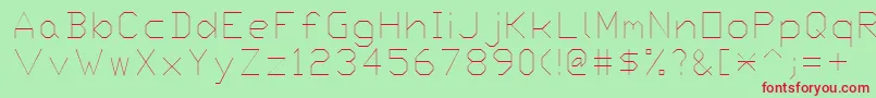 Proxy5 Font – Red Fonts on Green Background