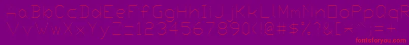 Proxy5 Font – Red Fonts on Purple Background