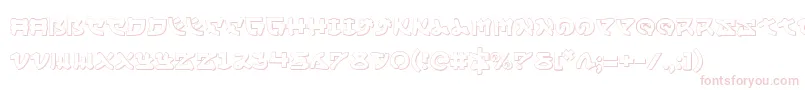 Шрифт Yamamoto3D – розовые шрифты на белом фоне