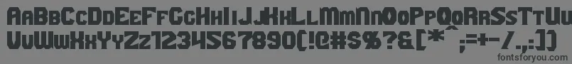 GaikingExtended Font – Black Fonts on Gray Background