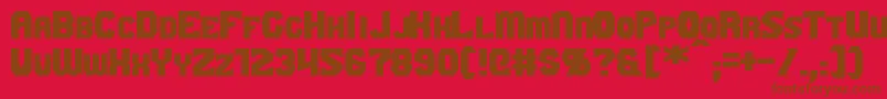GaikingExtended Font – Brown Fonts on Red Background
