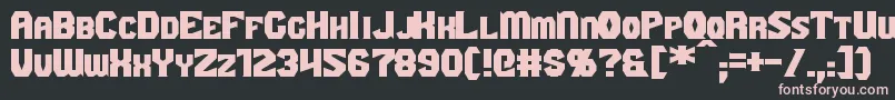 GaikingExtended Font – Pink Fonts on Black Background