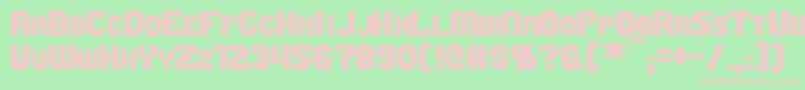 GaikingExtended Font – Pink Fonts on Green Background