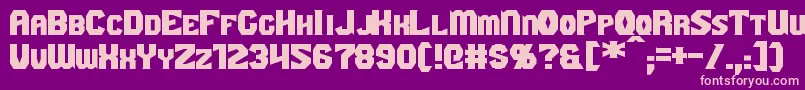 Шрифт GaikingExtended – розовые шрифты на фиолетовом фоне