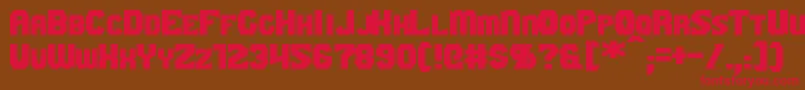 GaikingExtended Font – Red Fonts on Brown Background