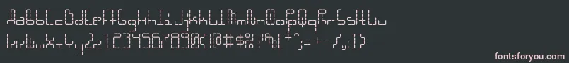 フォントHybrl – 黒い背景にピンクのフォント