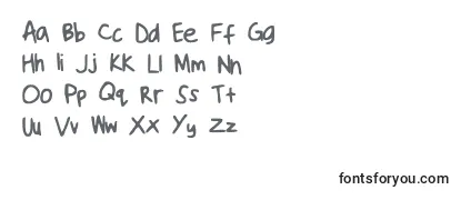Handwriting ffy -fontin tarkastelu