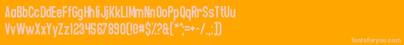 More about CasualSoftcore Font CasualSoftcore Font – Pink Fonts on Orange Background