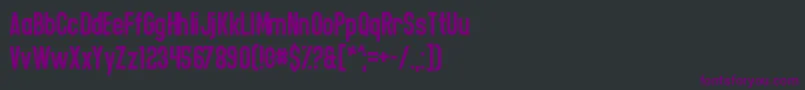 CasualSoftcore Font – Purple Fonts on Black Background