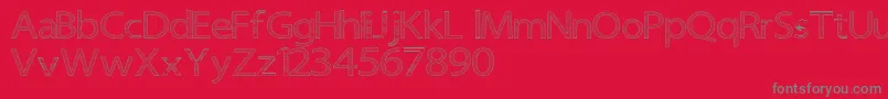 Senipop Font – Gray Fonts on Red Background