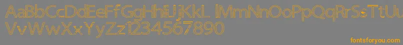 Senipop Font – Orange Fonts on Gray Background