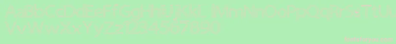 Senipop Font – Pink Fonts on Green Background