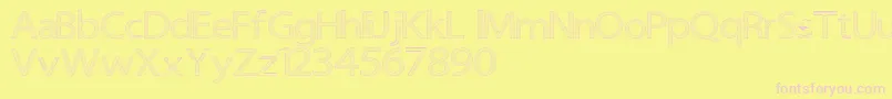 Шрифт Senipop – розовые шрифты на жёлтом фоне