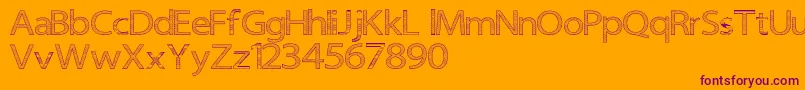Senipop Font – Purple Fonts on Orange Background