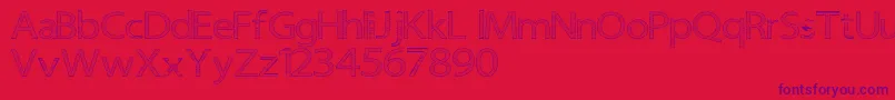Senipop Font – Purple Fonts on Red Background