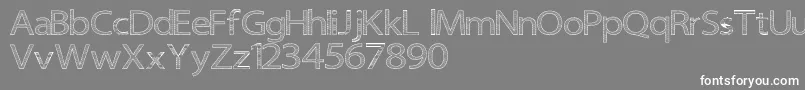 Senipop Font – White Fonts on Gray Background