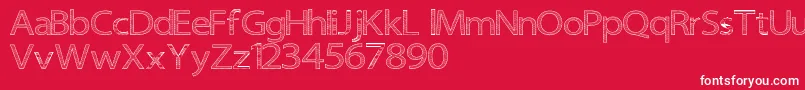 Senipop Font – White Fonts on Red Background