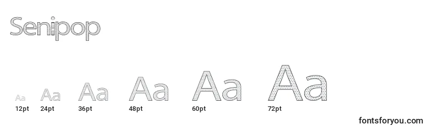 Senipop Font Sizes