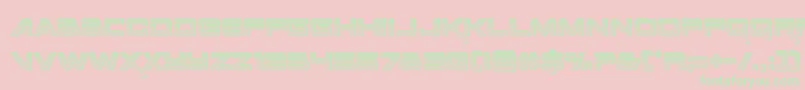 フォントSpacerangerchrome – ピンクの背景に緑の文字