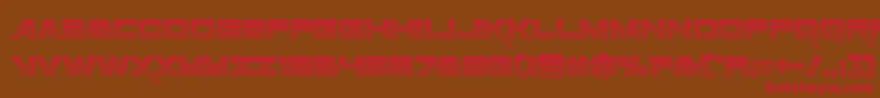 Spacerangerchrome-fontti – punaiset fontit ruskealla taustalla