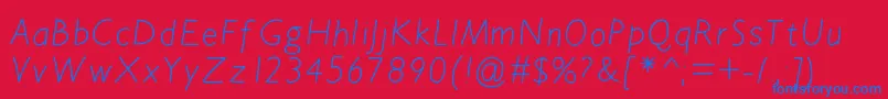 Bdavignon Font – Blue Fonts on Red Background