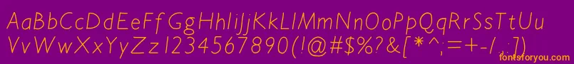 Bdavignon Font – Orange Fonts on Purple Background