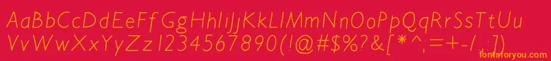 Bdavignon Font – Orange Fonts on Red Background