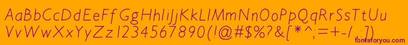 Bdavignon Font – Purple Fonts on Orange Background
