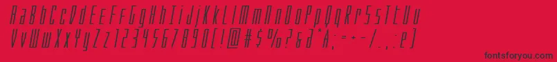 Phantaconxtraexpandital Font – Black Fonts on Red Background