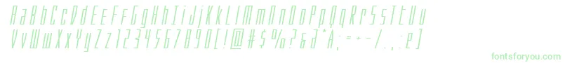 Phantaconxtraexpandital Font – Green Fonts on White Background