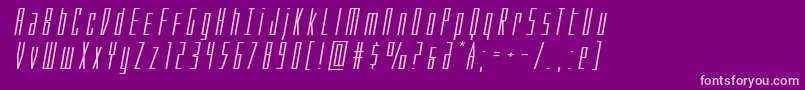 Phantaconxtraexpandital Font – Pink Fonts on Purple Background