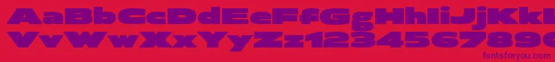 BrillerUltra Font – Purple Fonts on Red Background